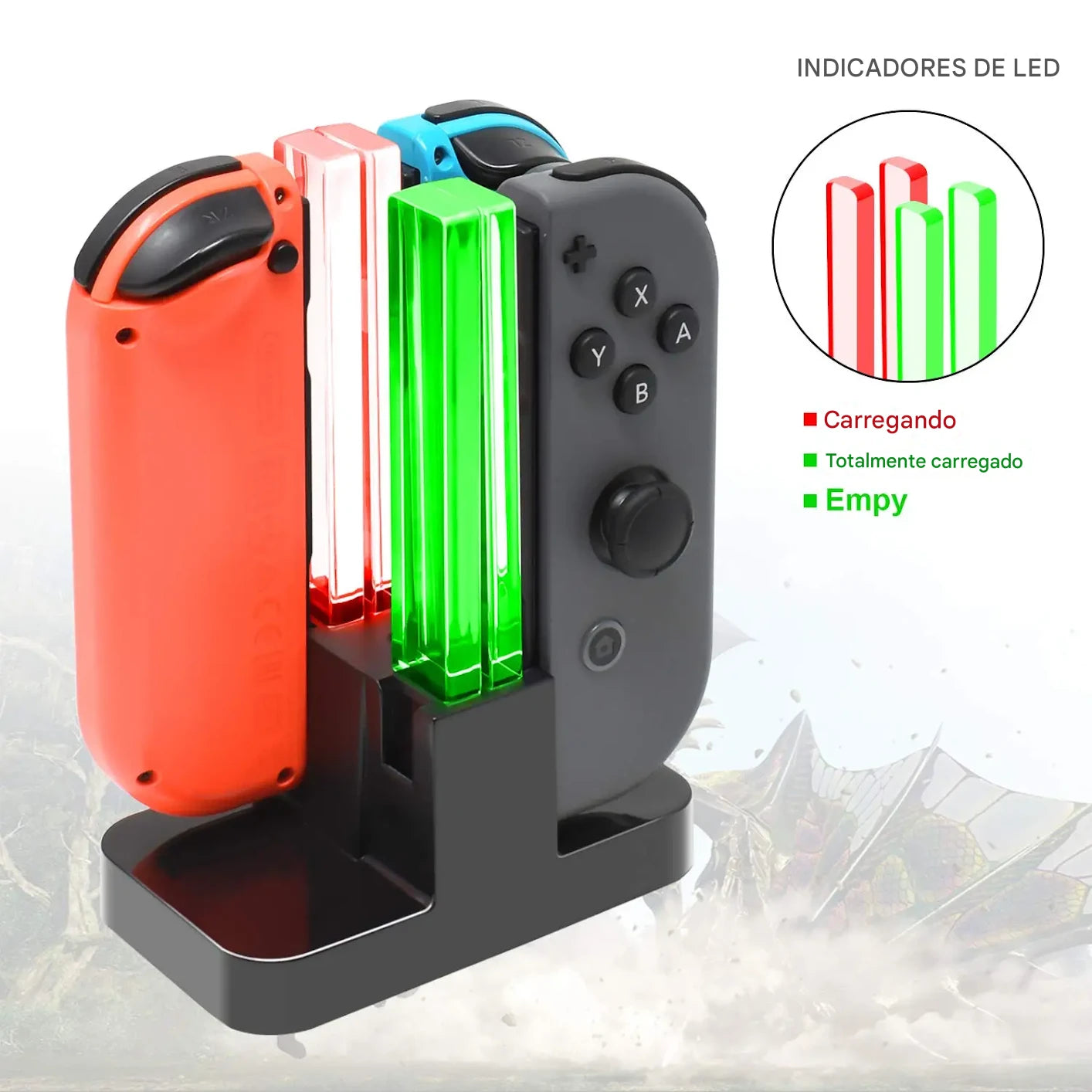 Estação de Carregamento DOBE FOMIS TNS-875 para Joy-Con – Organize e Carregue com Estilo!