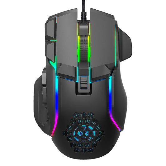 Mouse Gamer Profissional CSHZCE – RGB, Alta Precisão e 10 Botões Programáveis