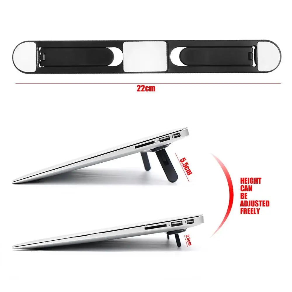 Suporte Dobrável para Notebook – Compacto, Discreto e Eficiente!