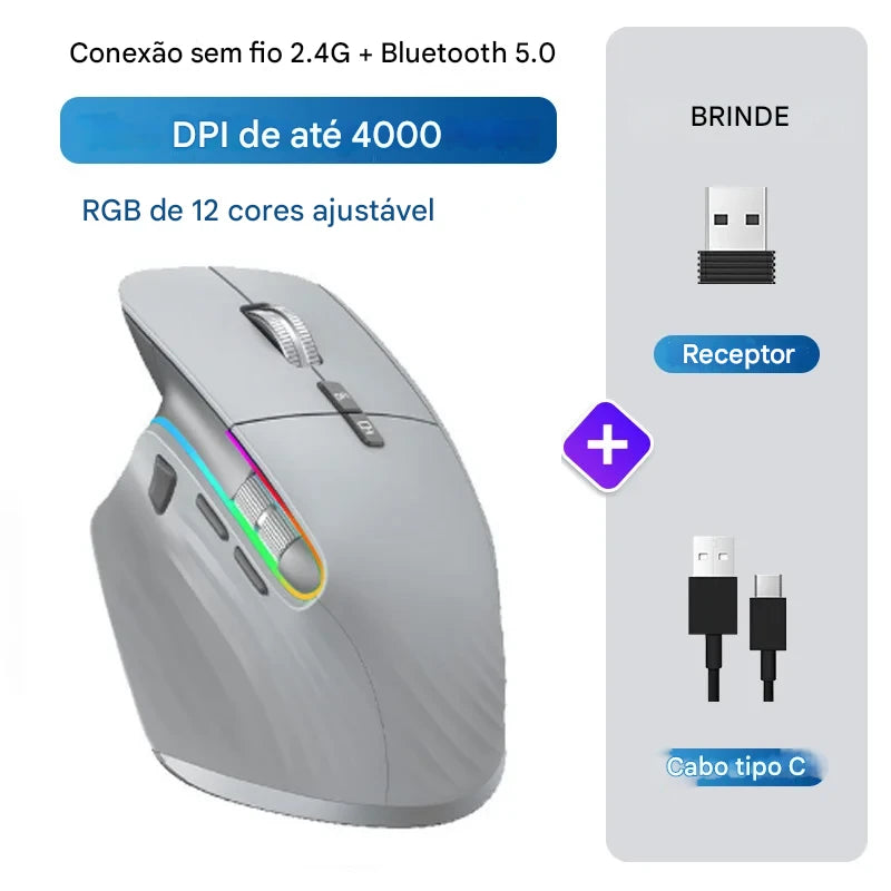 Mouse Gamer Sem Fio JOMAA – Potência, Precisão e Versatilidade em um Só Dispositivo