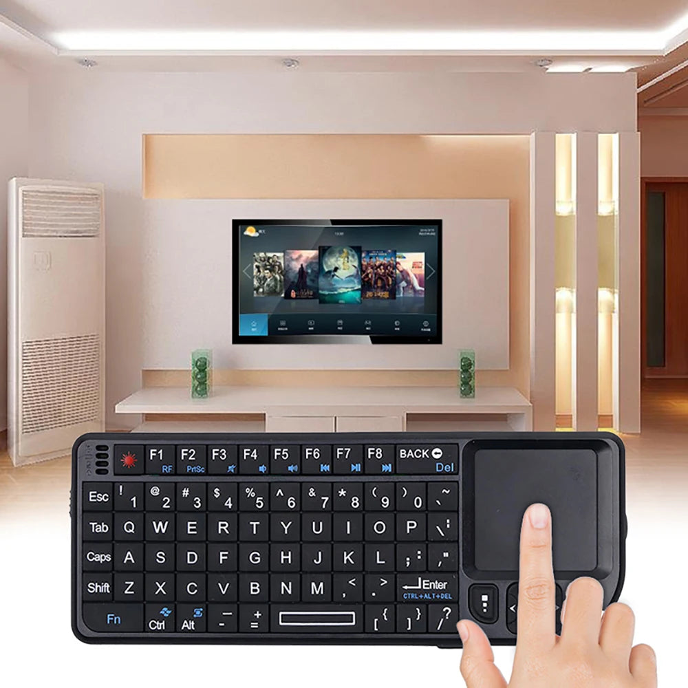 Teclado Sem Fio Multifuncional 3 em 1 com Touchpad – Kebidumei Original