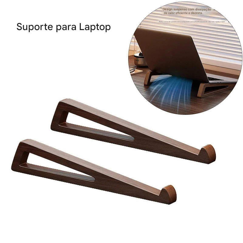 Suporte para Notebook em Bambu SD&amp;HI – Sustentável, Elegante e Ergonômico!